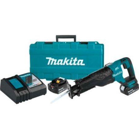 MAKITA Makita LXT Cordless Recipro Saw Kit, 5.0Ah, Lithium-Ion, 18V, Brushless, 0-2300/3000 RPM XRJ05T